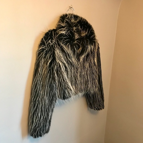 bebe Jackets & Blazers - bebe faux fur cropped jacket